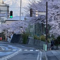 小学校から西を見る